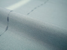 画像をギャラリービューアに読み込む, 雨コート 反物のみ 着物用 レインコート ポリエステル レディース 女性 水色地よろけ縞柄 道中着・道行・二部式などの雨コートに 撥水加工済み