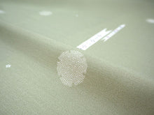 画像をギャラリービューアに読み込む, 雨コート 反物のみ 着物用 レインコート ポリエステル レディース 女性 モスグリーン地雪輪に絣柄 道中着・道行・二部式などの雨コートに 撥水加工済み