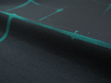 画像をギャラリービューアに読み込む, 雨コート 反物のみ 着物用 レインコート ポリエステル レディース 女性 黒緑地破れ格子柄 道中着・道行・二部式などの雨コートに 撥水加工済み