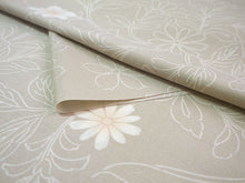 画像をギャラリービューアに読み込む, 雨コート 反物のみ 着物用 レインコート ポリエステル レディース 女性 ベージュ地更紗柄 道中着・道行・二部式などの雨コートに 撥水加工済み