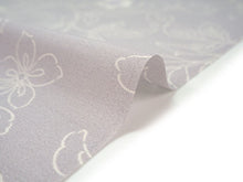 画像をギャラリービューアに読み込む, 雨コート 反物のみ 着物用 レインコート ポリエステル レディース 女性 薄パープルグレー地更紗柄 道中着・道行・二部式などの雨コートに 撥水加工済み