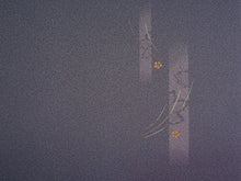 画像をギャラリービューアに読み込む, 着物 洗える着物 フルオーダー 仕立て付 小紋 ブルーグレー ツタ 短冊 東レシルック 反物 静電気が起きにくい 自宅で洗濯OK 着物・羽織に