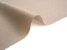 画像をギャラリービューアに読み込む, 着物 洗える着物 フルオーダー 仕立て付 小紋 ベージュ 七宝丸 椿 東レシルック 反物 静電気が起きにくい 自宅で洗濯OK 着物・羽織に