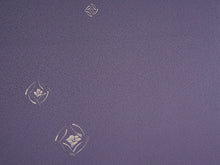 画像をギャラリービューアに読み込む, 着物 洗える着物 フルオーダー 仕立て付 小紋 青紫 七宝丸 椿 東レシルック 反物 静電気が起きにくい 自宅で洗濯OK 着物・羽織に