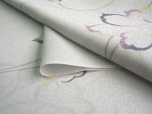 画像をギャラリービューアに読み込む, 着物 洗える着物 フルオーダー 仕立て付 小紋 うすグレー カトレア 東レシルック 反物 静電気が起きにくい 自宅で洗濯OK 着物・羽織に