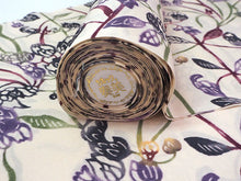 画像をギャラリービューアに読み込む, 着物 洗える着物 フルオーダー 仕立て付 小紋 うすクリーム 紅型調 更紗 東レシルック 反物 静電気が起きにくい 自宅で洗濯OK 着物・羽織に