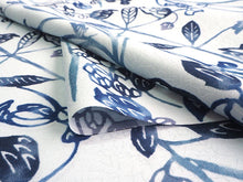 画像をギャラリービューアに読み込む, 着物 洗える着物 フルオーダー 仕立て付 小紋 ブルー 紅型調 更紗 東レシルック 反物 静電気が起きにくい 自宅で洗濯OK 着物・羽織に
