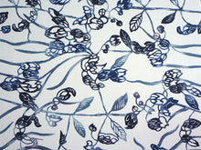 画像をギャラリービューアに読み込む, 着物 洗える着物 フルオーダー 仕立て付 小紋 ブルー 紅型調 更紗 東レシルック 反物 静電気が起きにくい 自宅で洗濯OK 着物・羽織に