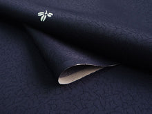 画像をギャラリービューアに読み込む, 着物 洗える着物 フルオーダー 仕立て付 小紋 紺 秋草 すずめ 東レシルック 反物 静電気が起きにくい 自宅で洗濯OK 着物・羽織に
