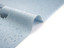 画像をギャラリービューアに読み込む, 着物 洗える着物 フルオーダー 仕立て付 小紋 水色 雪輪ぼかし 東レシルック 反物 和装 和服 袷 単衣 春 秋 冬 レディース