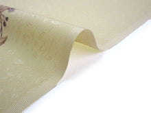 画像をギャラリービューアに読み込む, 着物 洗える着物 フルオーダー 仕立て付 小紋 クリーム あめりか蔦 ツタ 東レシルック 反物 和装 和服 袷 単衣 春 秋 冬 レディース