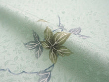 画像をギャラリービューアに読み込む, 着物 洗える着物 フルオーダー 仕立て付 小紋 ミントグリーン あめりか蔦 東レシルック 反物 和装 和服 袷 単衣 春 秋 冬 レディース