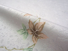 画像をギャラリービューアに読み込む, 着物 洗える着物 フルオーダー 仕立て付 小紋 うすグレー あめりか蔦 東レシルック 反物 和装 和服 袷 単衣 春 秋 冬 レディース