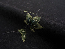 画像をギャラリービューアに読み込む, 着物 洗える着物 フルオーダー 仕立て付 小紋 紺 あめりか蔦 ツタ 東レシルック 反物 和装 和服 袷 単衣 春 秋 冬 レディース