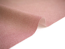 画像をギャラリービューアに読み込む, 洗える着物 反物のみ ポリエステル レディース 女性 江戸小紋 着物 鮫小紋 エンジ色 袷・単衣の着物にも羽織・コートにもお仕立て可能