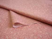 画像をギャラリービューアに読み込む, 洗える着物 反物のみ ポリエステル レディース 女性 江戸小紋 着物 南天 珊瑚色 袷・単衣の着物にも羽織・コートにもお仕立て可能