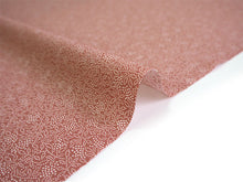 画像をギャラリービューアに読み込む, 洗える着物 反物のみ ポリエステル レディース 女性 江戸小紋 着物 南天 珊瑚色 袷・単衣の着物にも羽織・コートにもお仕立て可能