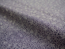 画像をギャラリービューアに読み込む, 洗える着物 反物のみ ポリエステル レディース 女性 江戸小紋 着物 南天 紫 袷・単衣の着物にも羽織・コートにもお仕立て可能