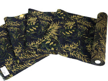画像をギャラリービューアに読み込む, 名古屋帯 単品 絹 九寸 黒 リーフ なごや帯 全通 カジュアル 西陣織 大光株式会社謹製 証紙付き お仕立てをしてお届け