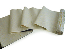 画像をギャラリービューアに読み込む, 名古屋帯 単品 正絹 九寸 クリームベージュ紫 花菱 なごや帯 六通柄 カジュアル 西陣織 株式会社ふくい謹製 証紙付き お仕立てをしてお届け