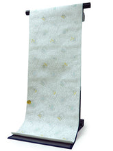 画像をギャラリービューアに読み込む, 名古屋帯 単品 正絹 九寸 白 忍草 なごや帯 六通柄 カジュアル 西陣織 株式会社ふくい謹製 証紙付き お仕立てをしてお届け