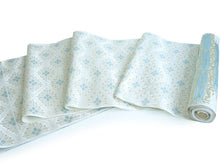 画像をギャラリービューアに読み込む, 名古屋帯 単品 正絹 九寸 白 菊菱 なごや帯 六通柄 カジュアル 西陣織 株式会社ふくい謹製 証紙付き お仕立てをしてお届け