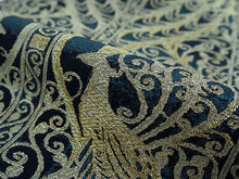 画像をギャラリービューアに読み込む, 袋帯 正絹 六通柄 未使用 仕立て付き 西陣織 大光株式会社謹製 証紙付 ブルー 孔雀 イベント・パーティーに