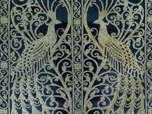 画像をギャラリービューアに読み込む, 袋帯 正絹 六通柄 未使用 仕立て付き 西陣織 大光株式会社謹製 証紙付 ブルー 孔雀 イベント・パーティーに