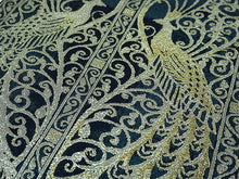 画像をギャラリービューアに読み込む, 袋帯 正絹 六通柄 未使用 仕立て付き 西陣織 大光株式会社謹製 証紙付 ブルー 孔雀 イベント・パーティーに