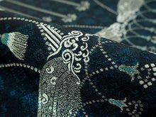 画像をギャラリービューアに読み込む, 袋帯 正絹 六通柄 未使用 仕立て付き 西陣織 大光株式会社謹製 証紙付 ブルー シャンデリア レース イベント・パーティーに