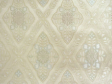 画像をギャラリービューアに読み込む, 袋帯 絹 六通柄 礼装用 未使用 仕立て付き 西陣織 株式会社ふくい謹製 篠屋宗兵衛 証紙付 シルバー ゴールド 格子 菊菱 結婚式・七五三・イベント・パーティーに