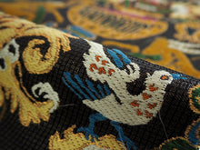 画像をギャラリービューアに読み込む, 袋帯 正絹 六通柄 未使用 仕立て付き 西陣織 着物愛好者にファンが多い帯屋捨松謹製 証紙付 チャコールブラウン 鳥獣花紋 ふくろ帯 女性 レディース