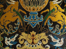 画像をギャラリービューアに読み込む, 袋帯 正絹 六通柄 未使用 仕立て付き 西陣織 着物愛好者にファンが多い帯屋捨松謹製 証紙付 チャコールブラウン 鳥獣花紋 ふくろ帯 女性 レディース