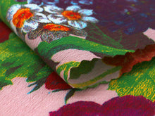 画像をギャラリービューアに読み込む, 半衿 ピンク地 赤 バラ 花柄 単品 半襟 レディース 綿 半えり お洒落な衿元に 京都・ひでや工房の半衿