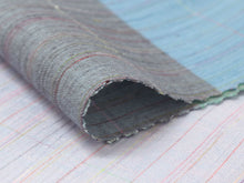 画像をギャラリービューアに読み込む, 半衿 ブルー グリーン グレー 薄紫 横段柄 単品 半襟 レディース 綿 半えり お洒落な衿元に 京都・ひでや工房の半衿