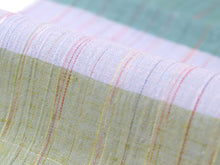 画像をギャラリービューアに読み込む, 半衿 ブルー グリーン グレー 薄紫 横段柄 単品 半襟 レディース 綿 半えり お洒落な衿元に 京都・ひでや工房の半衿
