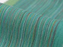 画像をギャラリービューアに読み込む, 半衿 グリーン地 ストライプ 単品 半襟 レディース 綿 半えり お洒落な衿元に 京都・ひでや工房の半衿