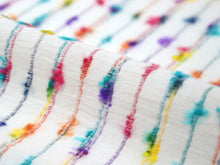 画像をギャラリービューアに読み込む, 半衿 白地 ストライプ カラフル 単品 半襟 レディース 綿 半えり お洒落な衿元に 京都・ひでや工房の半衿