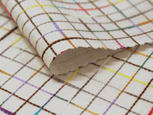 画像をギャラリービューアに読み込む, 半衿 アイボリー地 格子柄 単品 半襟 レディース 綿 半えり お洒落な衿元に 京都・ひでや工房の半衿