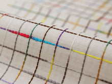 画像をギャラリービューアに読み込む, 半衿 アイボリー地 格子柄 単品 半襟 レディース 綿 半えり お洒落な衿元に 京都・ひでや工房の半衿