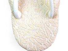 画像をギャラリービューアに読み込む, カレンブロッソ 草履 単品 Mサイズ ライトベージュ 花唐草柄 台 鼻緒 レディース 歩きやすくてオシャレ 愛好者の多い菱屋カフェ草履