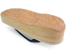 画像をギャラリービューアに読み込む, カレンブロッソ 草履 単品 Mサイズ オフホワイト 台 ダークグリーン地 更紗柄 鼻緒 レディース 歩きやすくてオシャレ 愛好者の多い菱屋カフェ草履