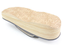 画像をギャラリービューアに読み込む, カレンブロッソ 草履 単品 Lサイズ 濃グレー 台 イエロー えんじ 更紗柄 鼻緒 レディース 歩きやすくてオシャレ 愛好者の多い菱屋カフェ草履