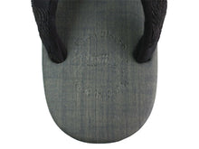 画像をギャラリービューアに読み込む, カレンブロッソ 草履 単品 Lサイズ 濃グレー 台 黒地 ツタ 鼻緒 レディース 歩きやすくてオシャレ 愛好者の多い菱屋カフェ草履