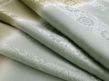 画像をギャラリービューアに読み込む, 帯揚げ 帯締め セット 正絹 渋鶯×グレー 横段 帯あげ 薄抹茶色 帯〆 ぼかし 金 高麗 平打ち 訪問着・付け下げ・色無地に合わせて フォーマルシーンに