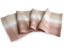 画像をギャラリービューアに読み込む, 帯揚げ 帯締め セット 正絹 ピンクベージュ×ベージュ 縞 唐草 帯あげ ピンク 帯〆 ぼかし 金 高麗 平打ち 訪問着・付け下げ・色無地に合わせて フォーマルシーンに