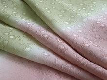 画像をギャラリービューアに読み込む, 帯揚げ 帯締め セット 正絹 渋緑×ピンク 椿 帯あげ 渋ピンク 帯〆 ぼかし 金 高麗 平打ち 訪問着・付け下げ・色無地に合わせて フォーマルシーンに