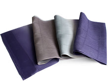 画像をギャラリービューアに読み込む, 帯揚げ 単品 正絹 グレー×紫ぼかし 縞 帯あげ ぼかし 丹後ちりめん 訪問着・付け下げ・色無地に合わせて フォーマルシーンに 日本製