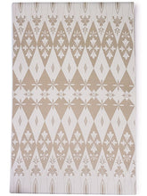 画像をギャラリービューアに読み込む, 洗える着物 コーディネート4点セット (着物・帯・帯揚げ・帯締め) 袷 L クリーム こげ茶 格子柄 きもの ベージュ 幾何学柄 帯