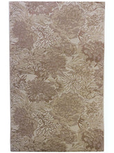 画像をギャラリービューアに読み込む, 洗える着物 コーディネート4点セット (着物・帯・帯揚げ・帯締め) 袷 L 赤紫 笹蔓柄 きもの ベージュ 花柄 帯